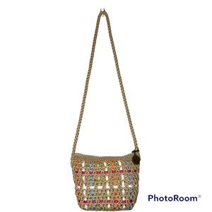 The Sak Originals Crocheted Ribbon Crossbody Bag